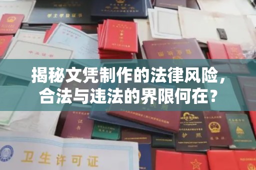 金凤揭秘文凭制作的法律风险，合法与违法的界限何在？
